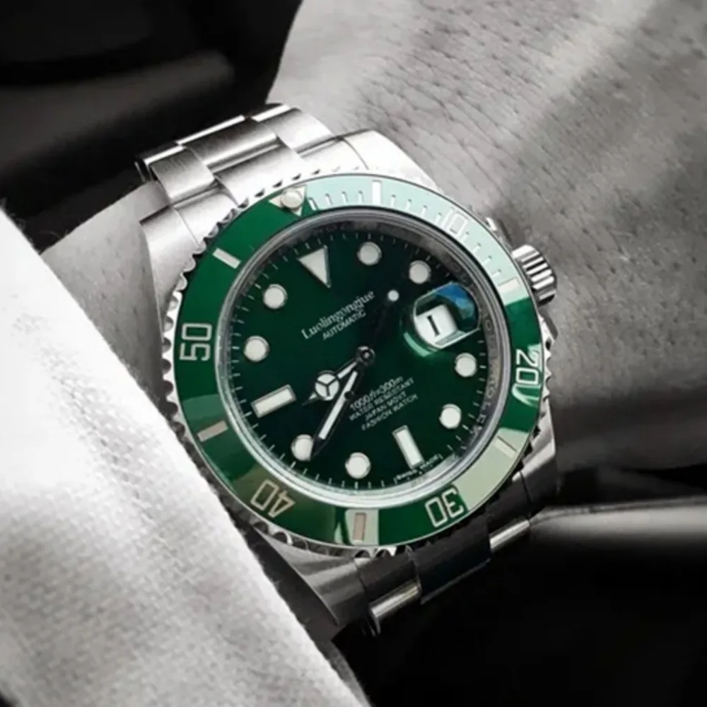 

2026Water Ghost Automatic Mechanical Watch for Men Business Stainless Steel Bezel Pin Buckle Couple Watch