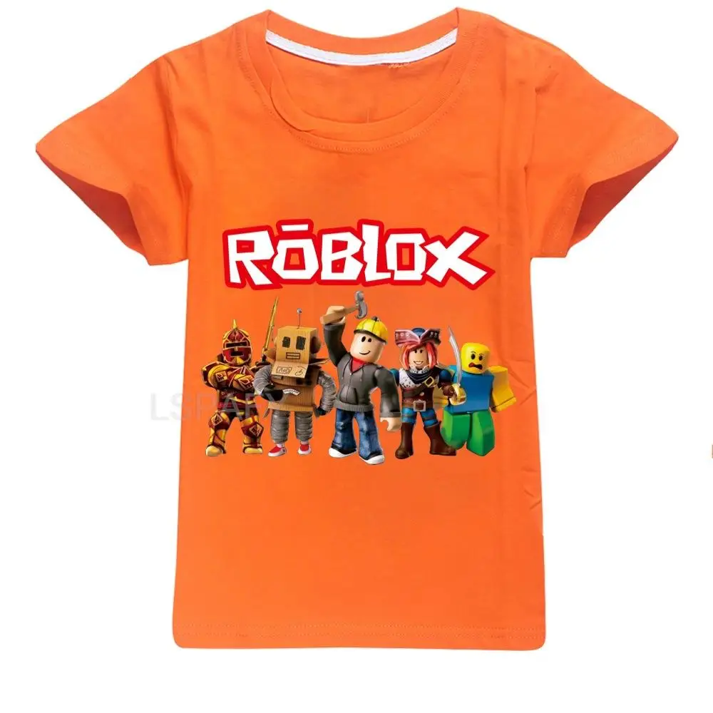 Summer Hot ROBLOX Printing T-shirts Children Boys Cool Short Sleeve Tops Summer Clothing Kids Boys Clothes BabyTshirt