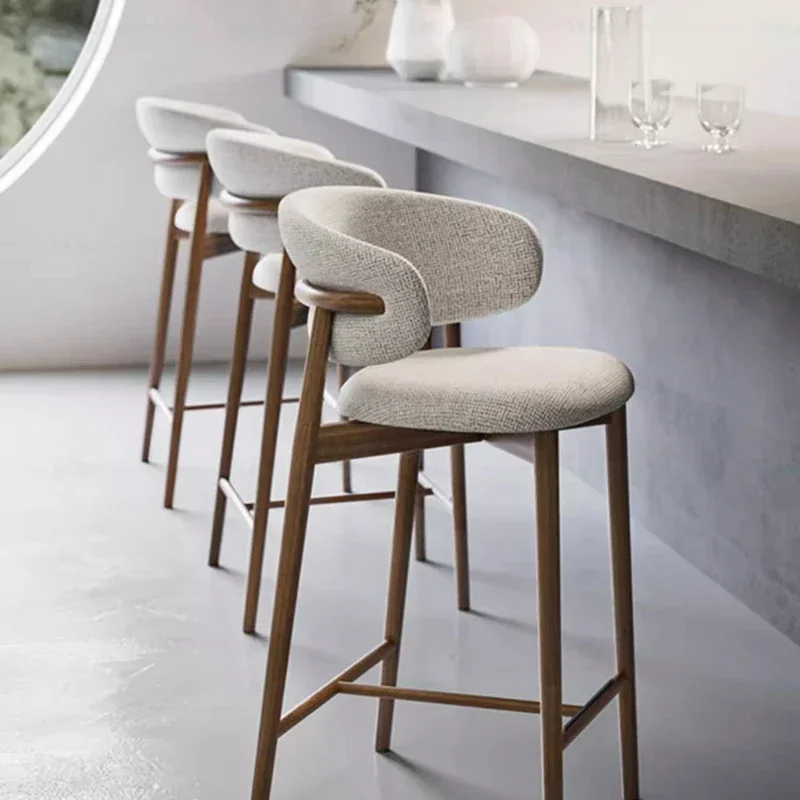 Reception Luxury Modern Bar Stools American Designer Bedrooms Relaxing Bar Stools Ergonomic Round Cadeira Alta Home Furniture