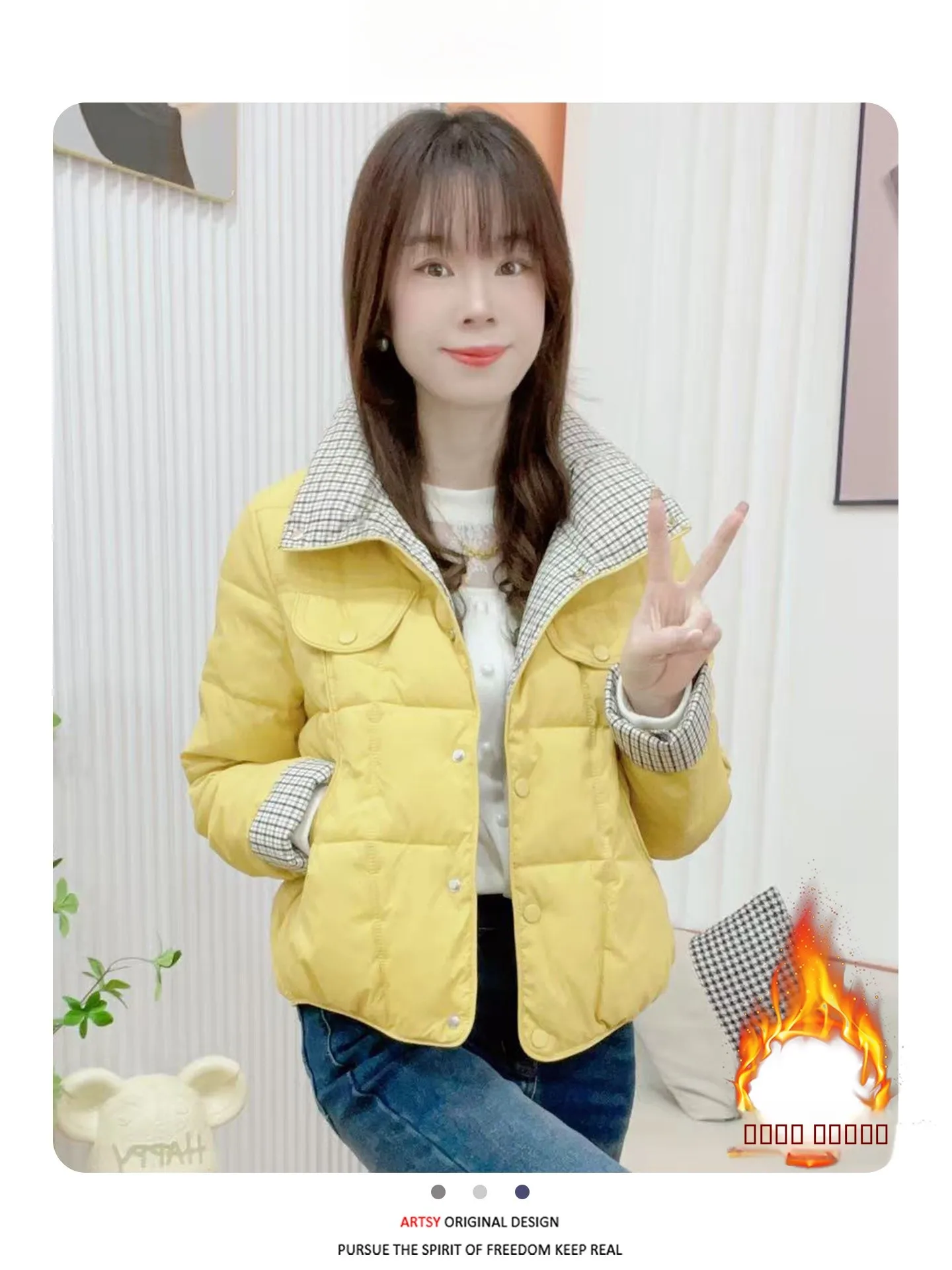 

Корейская женская утепленная куртка-пальто на флисе, теплая верхняя одежда для улицы, зимняя модная повседневная длинная куртка-пальто