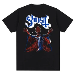 Ghost Rock Band Cotton T-Shirts Print Men Women Fashion Short Sleeve T Shirt Vintage Oversized Harajuku Unisex Tees Top Clothing