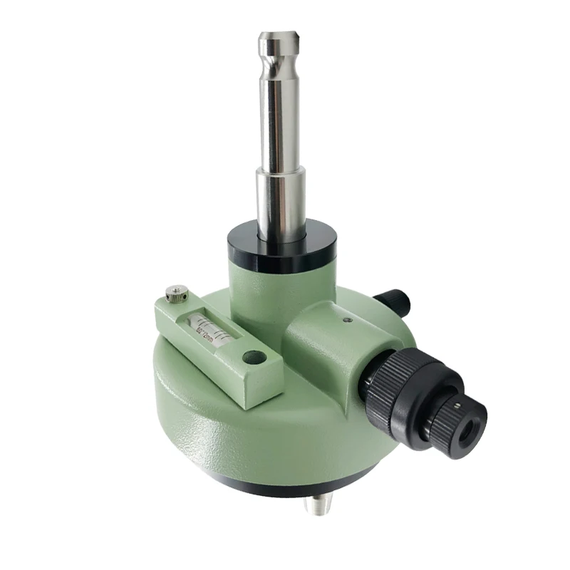 Green Three-Jaw Tribrach Adapter With Optical Plummet Level Bubble Replacement Prism Total Station GPS Surveying Adaptor