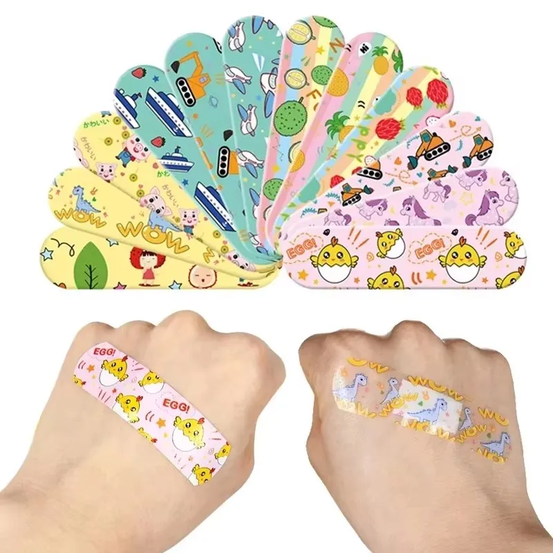 

40/80/120/200pcs Kawaii Cartoon Animal Pattern Waterproof Band Aid Hemostasis Adhesive Bandages Wound Plaster Baby Accessories