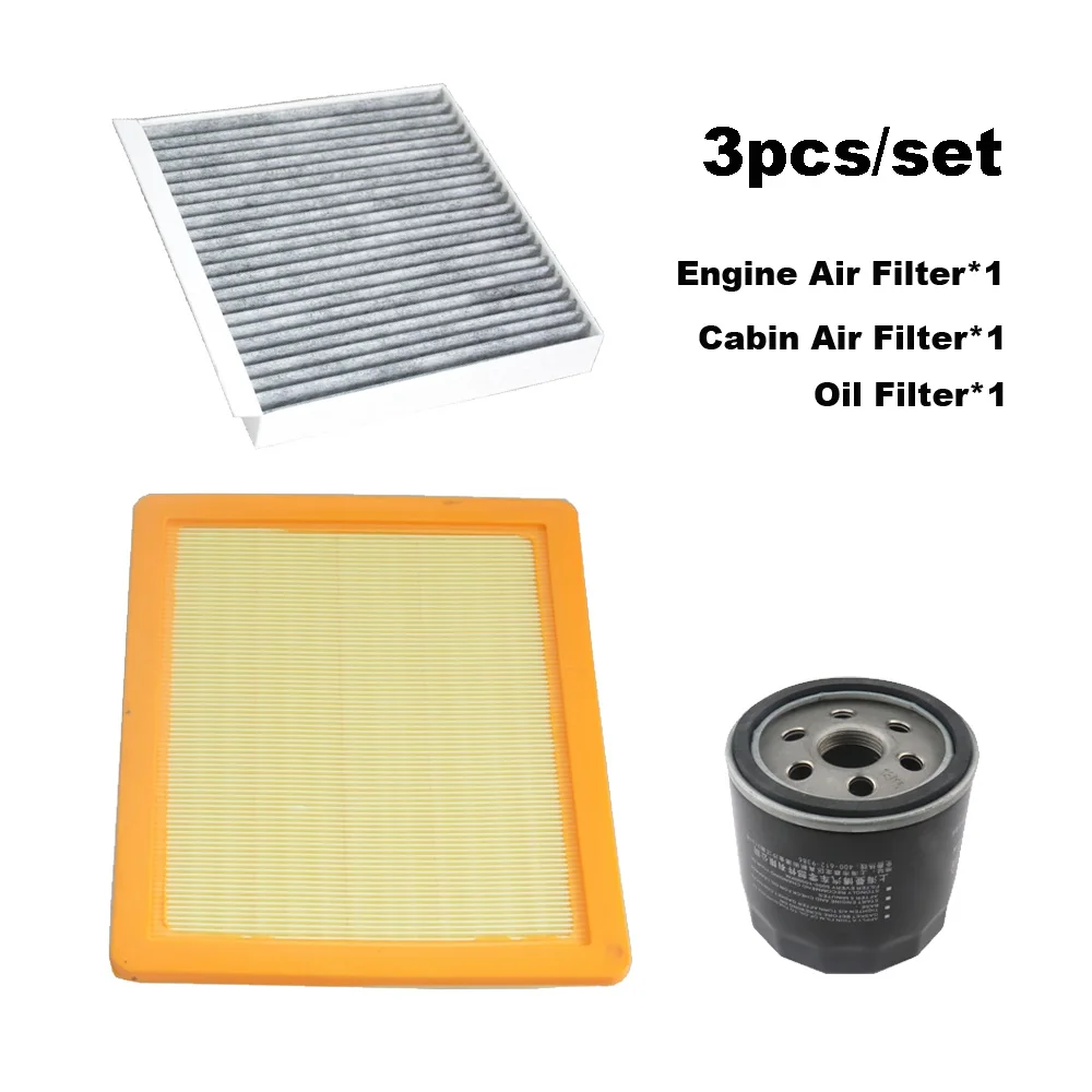 3pcs Filter Set For MG 5 1.5L 180DVVT 2020-2023 Parts SAIC ROEWE i5/ i6 PLUS 1.6L 2019-2022 Engine Oil Cabin Air Filter 10487777