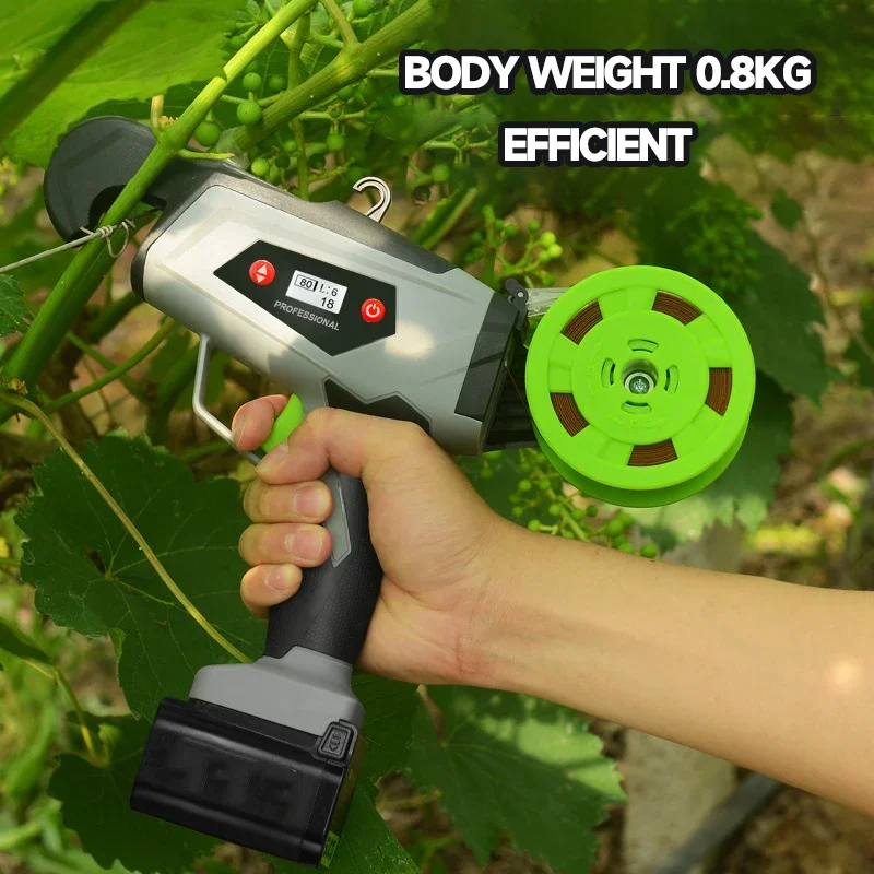 Herramientas de jardín de encuadernación de atado eléctrico de 16,8 V, máquina de ramas de plantas de liga, nudador totalmente automático de vid de uva SC-9601