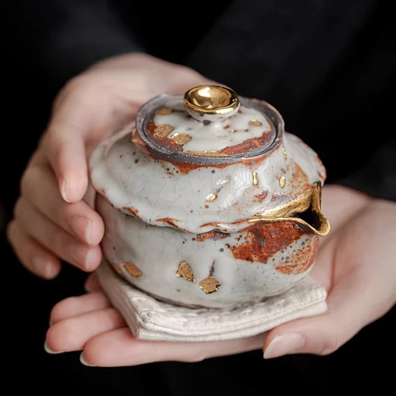 Burning teapot, vase retro wabi-sabi coarse pottery teapot