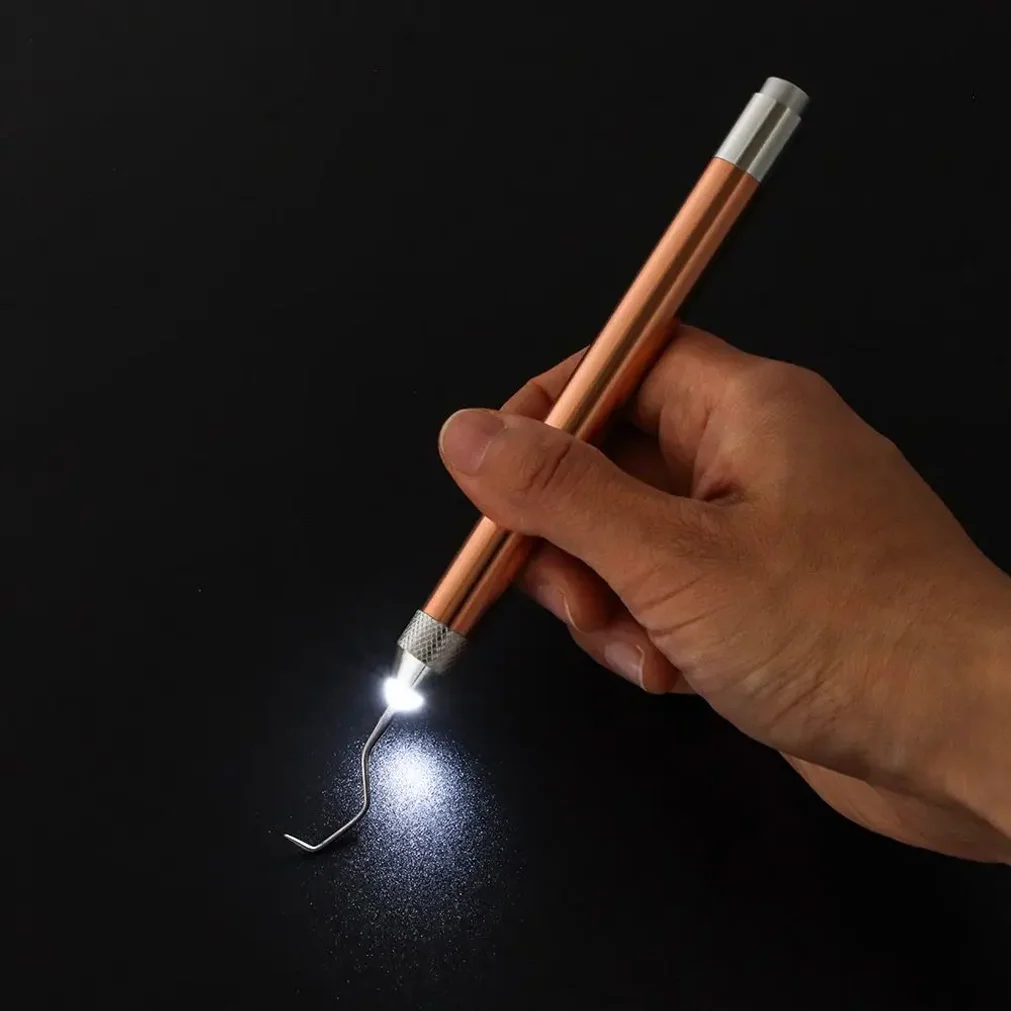 Portable Vinyl Weeding Pen Kit With LED Light Vinyl Weeding Tool Handheld Iron-on Project Cutter Vinyl Paper Remover with Hooks
