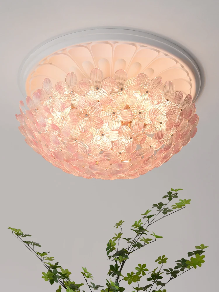 

Floral Design Glass LED Pendant Chandelier Hanging Light for Modern Home Interior Living Room Dining Room Decorative Lighting