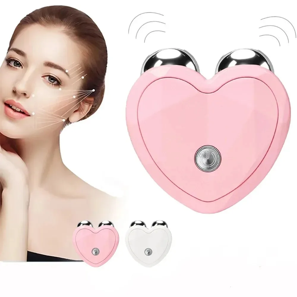 Máquina de estiramiento Facial Ems, masajeador Facial, rodillo de microcorriente, estiramiento de la piel, rejuvenecimiento, belleza, carga, antiarrugas Facial