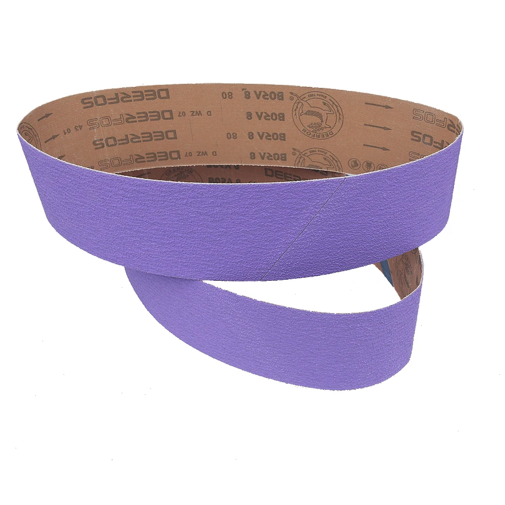 4 pieces 800x50mm BORA8 Zirconia Abrasive Sanding Belts P40 P60 P80 P120