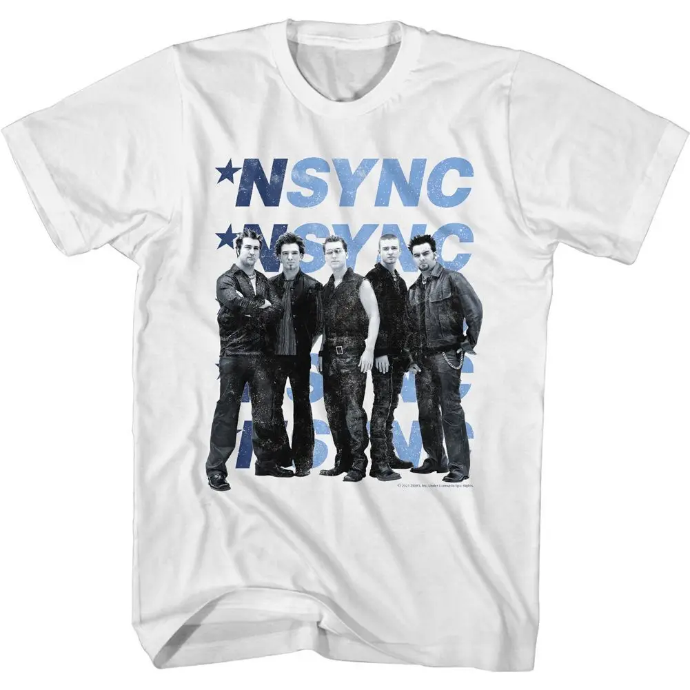 

NSYNC Band Photo White Pop Music Boy Band Shirt