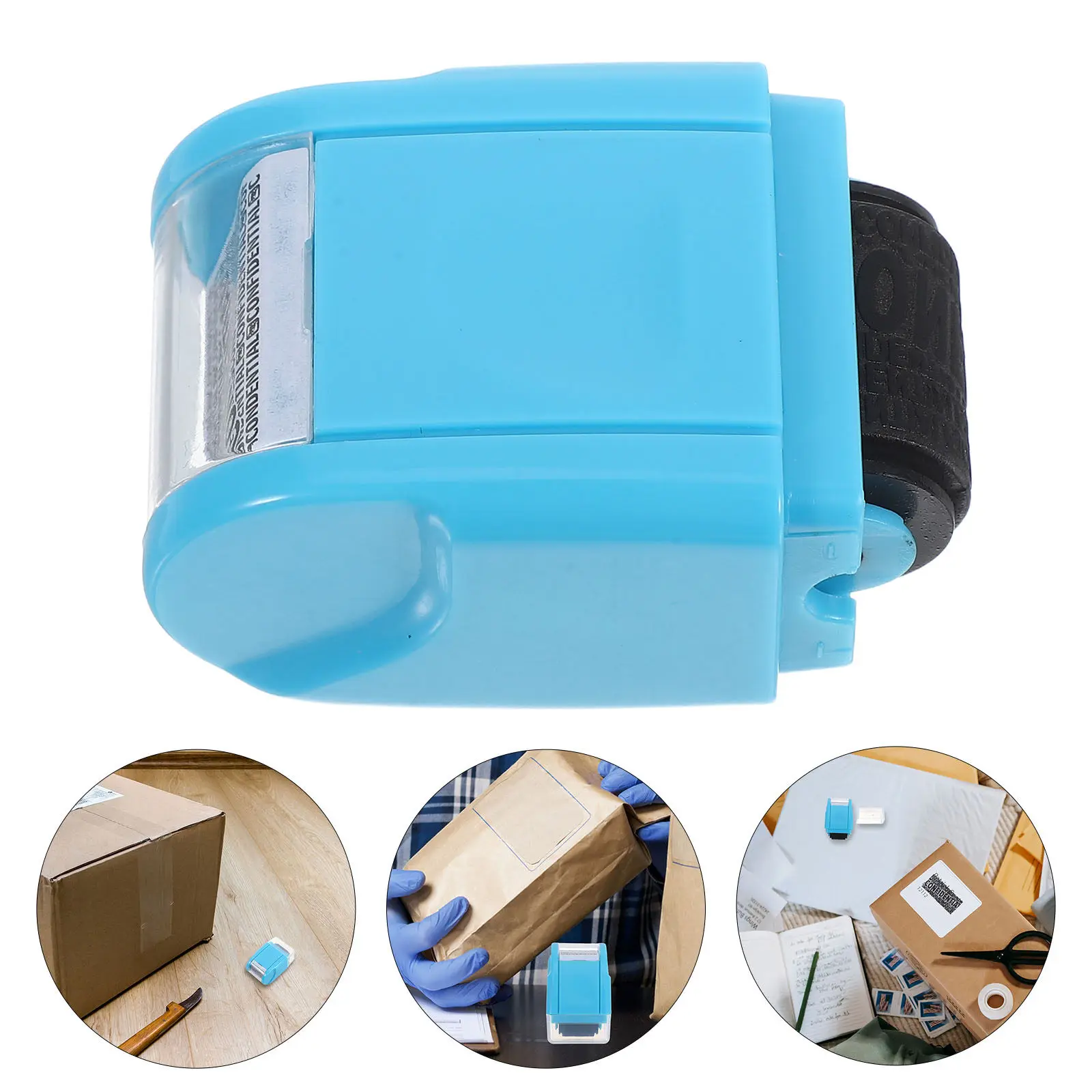 

Роликовый штамп для защиты конфиденциальности, эффективное средство для скрытия личных данных при отправке почты и использовании в офисе.