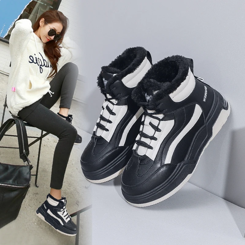 Sports and leisure board shoes for women 2024 autumn and winter new trend fashion comfortable with all cotton shoes for women