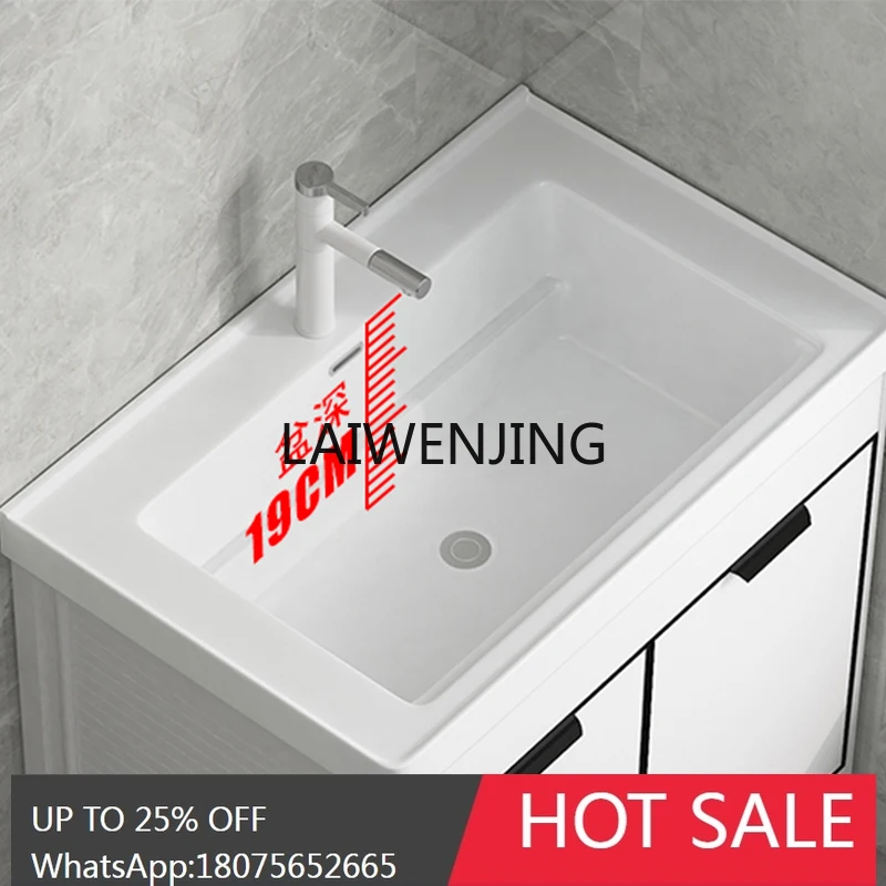 

super deep and large size integrated ceramic laundry sink balcony space aluminum laundry basin