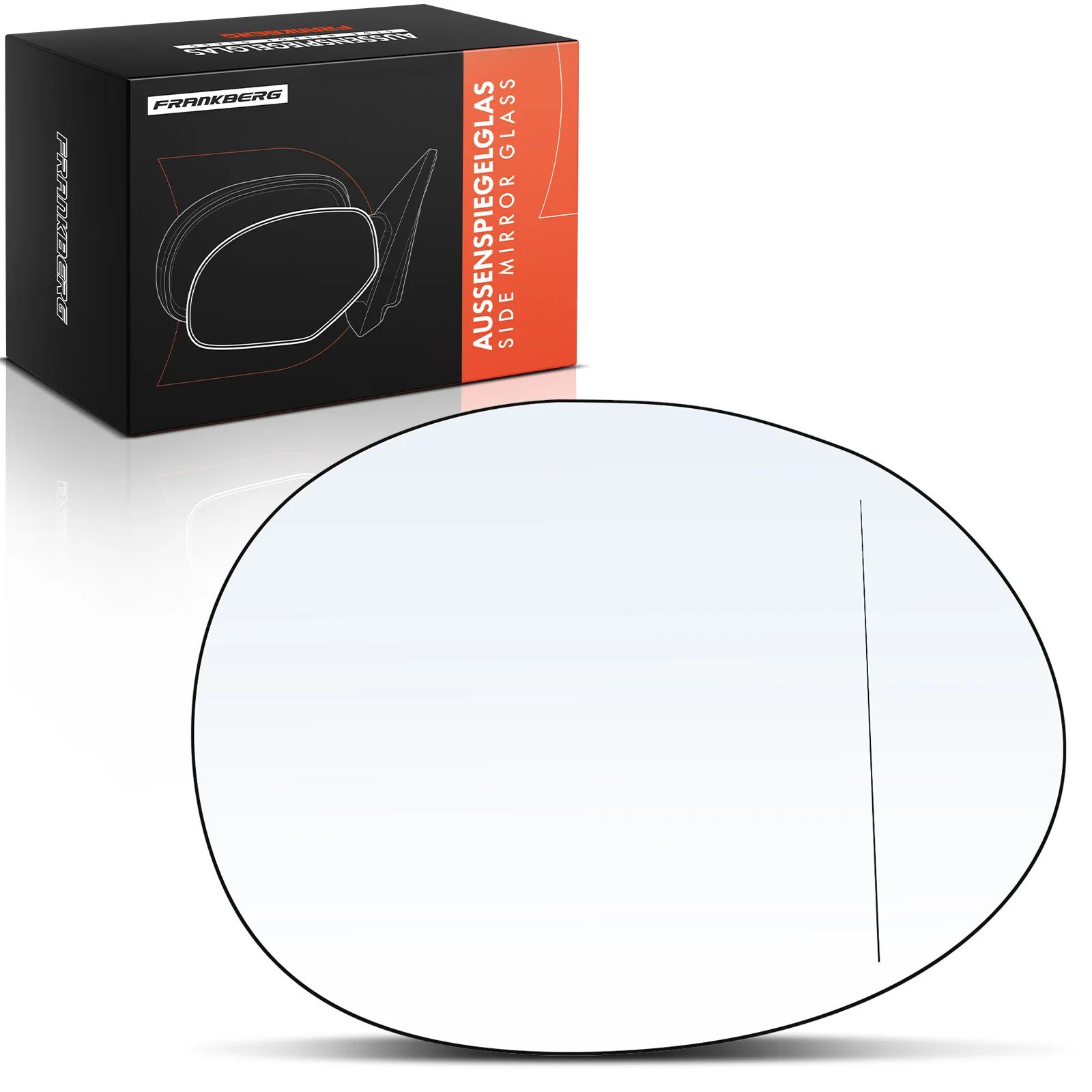 Frankberg 1x Spiegelglas Außenspiegel Links für MINI Mini Cabriolet F55 F56 F57 F54 51167366039