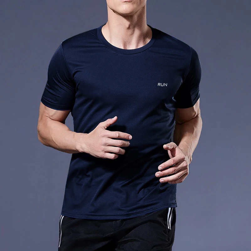 Maglietta da palestra sportiva estiva da uomo Quick Dry Running Bodybuilding camicie da uomo manica corta Fitness top oversize brasile t-Shirt Jersey