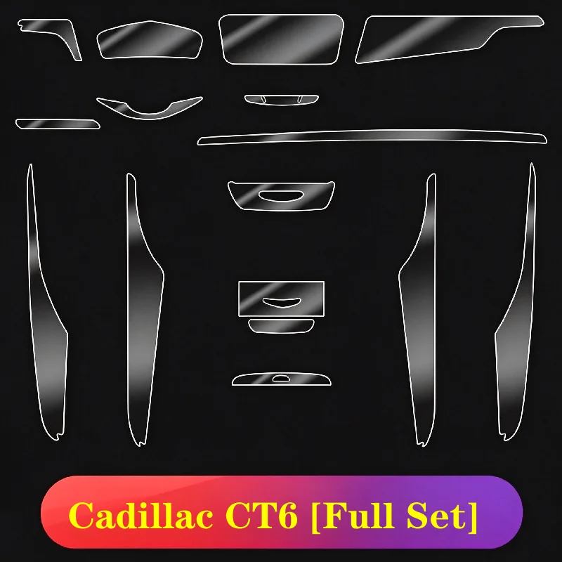 For Cadillac CT6 [Full Set] Anti-scratch Center Console Protective Film Interior Protection Film Screen Modification