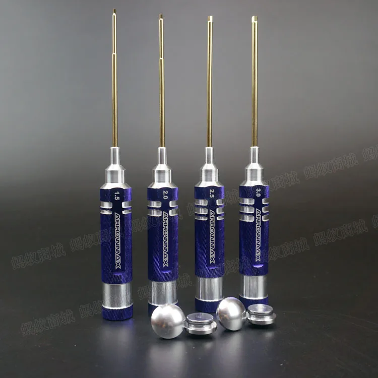Muy durable ARROWMAX AM-110991 Allen Juego de Llaves de 1.5, 2.0, 2.5 y 3.0X120 MM-4-Teilig RC piezas-Modelo específico conjunto de herramientas
