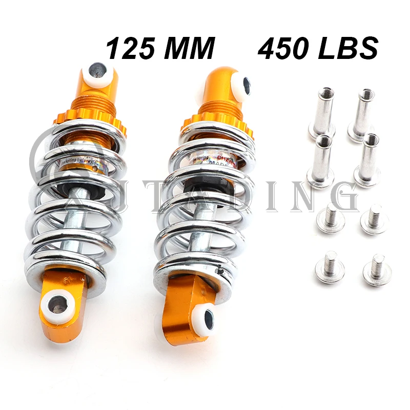 125mm Rear Shock Absorbers 450 LBS Fit For Electric Bicycle Scooter,E Bike spring shock absorber accessories