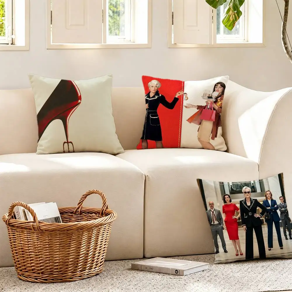 M-Miranda Movie The D-DevilS Wears PDA Pillow Case Pattern Printed Pillowcase For Living Room Sofa Cushion Cover