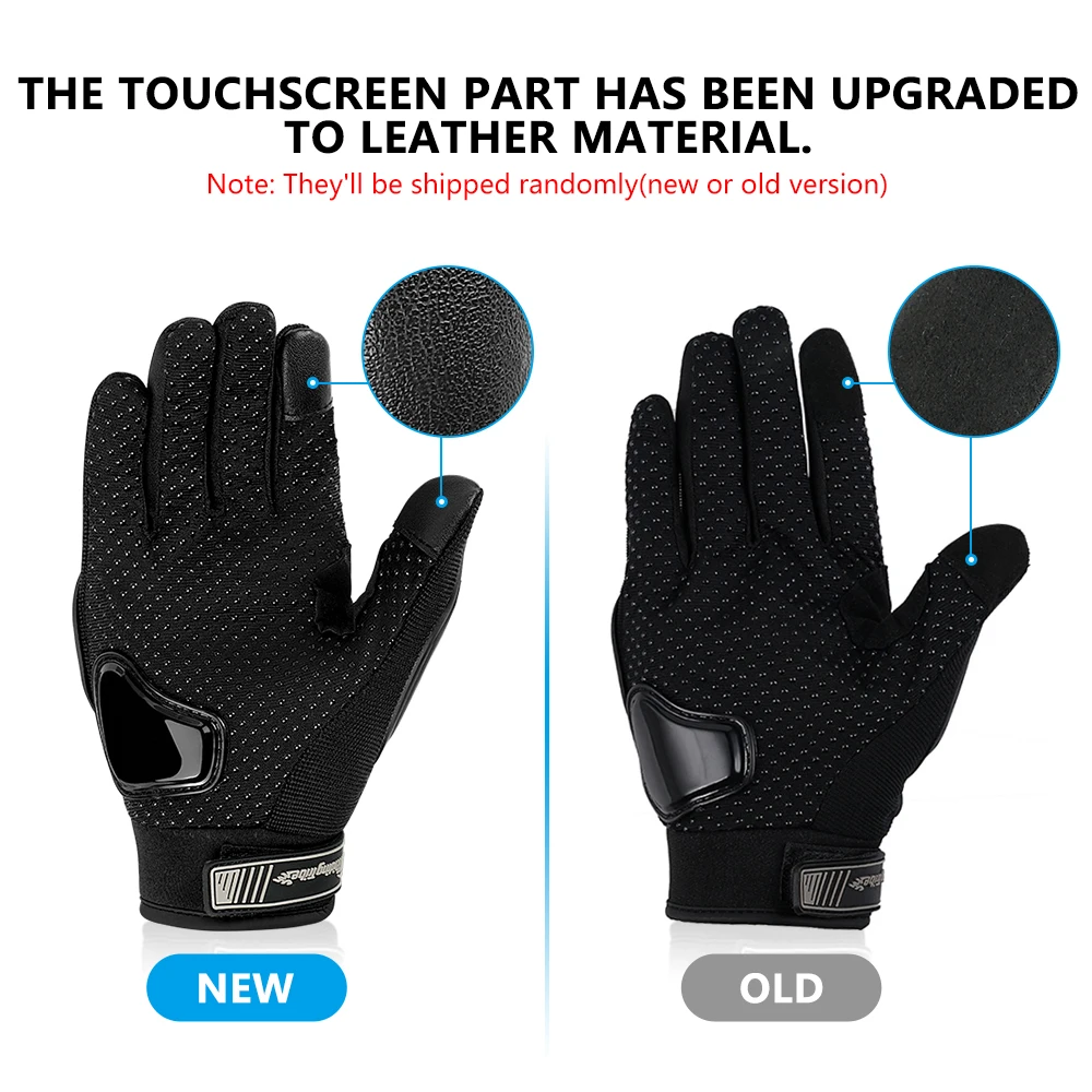 Guantes de motocicleta para hombre, protector de pantalla táctil, transpirable, para carreras, Invierno