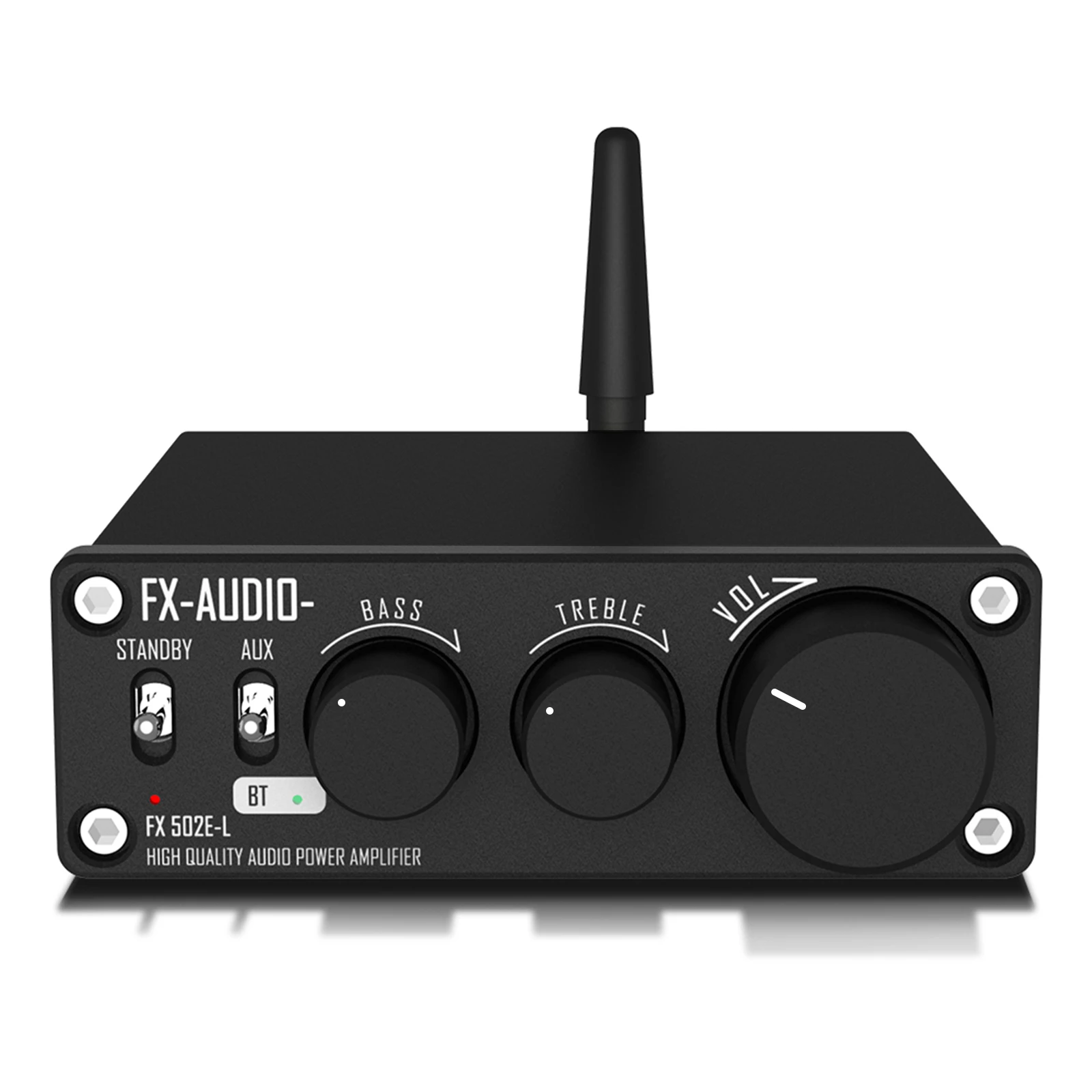 FX-AUDIO FX 502E-L Hi-Fi 2.0 Bluetooth 5.1 Digital Audio Mini Power Amplifier 75W*2 Bass Treble Adjustment For Home Audio System