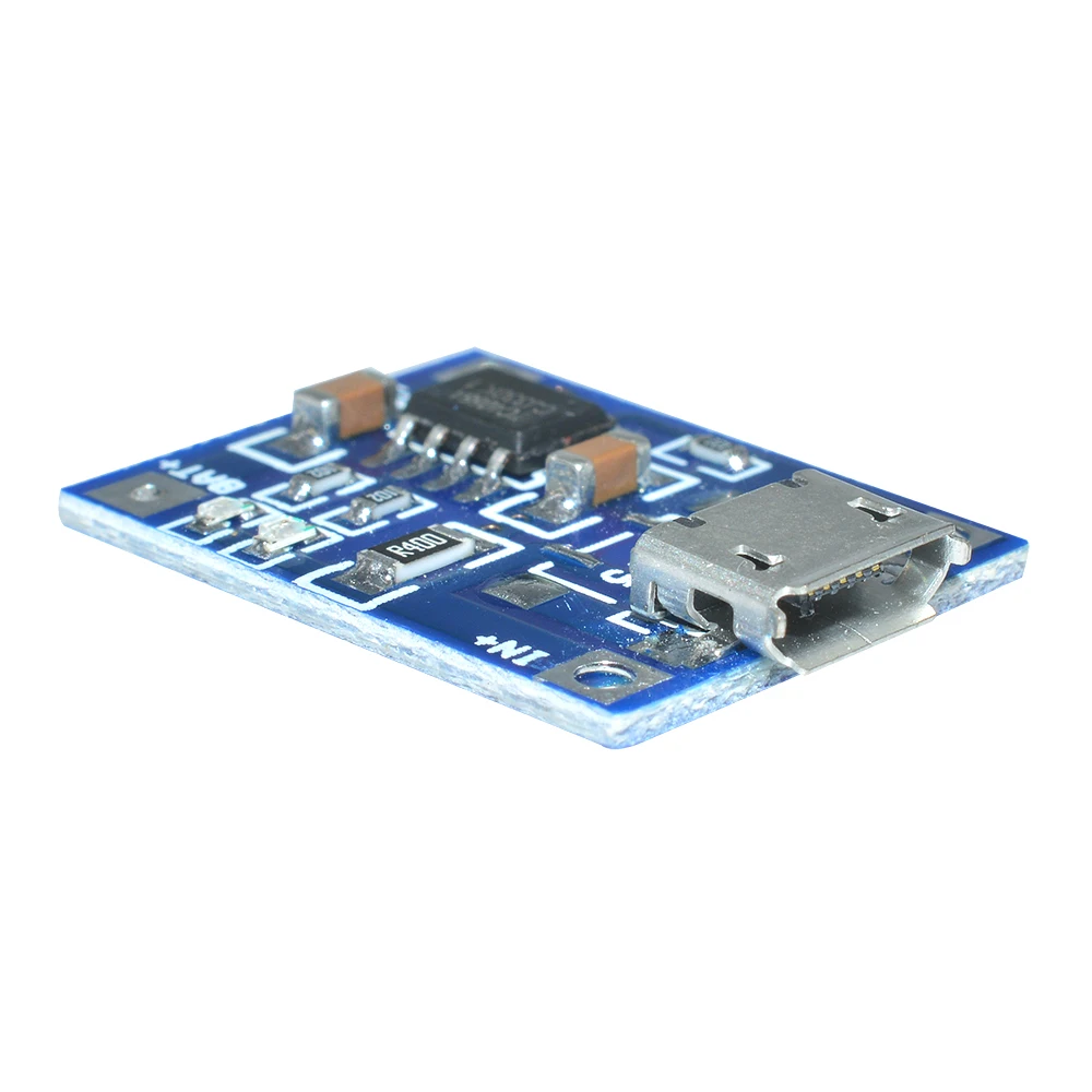 5Pcs 10Pcs Type-c Micro USB 5V 1A 18650 TP4056 Lithium Battery Charger Module Charging Board With Protection Dual Functions 1A