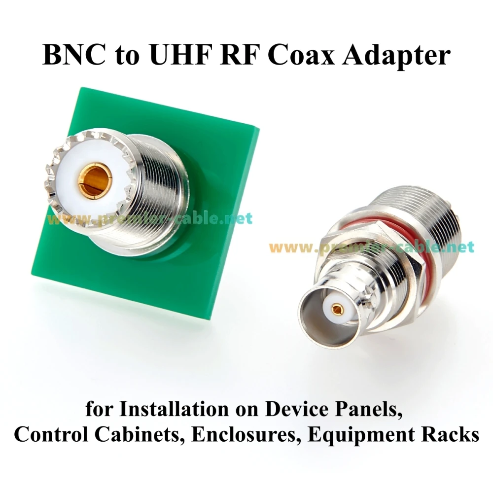 BNC-Buchse auf UHF-Buchse SO-239 Schottwandmontage-Adapter 50 Ohm HF-Koaxialstecker für HF-Antenne, Amateurfunk, CCTV – Detail 6