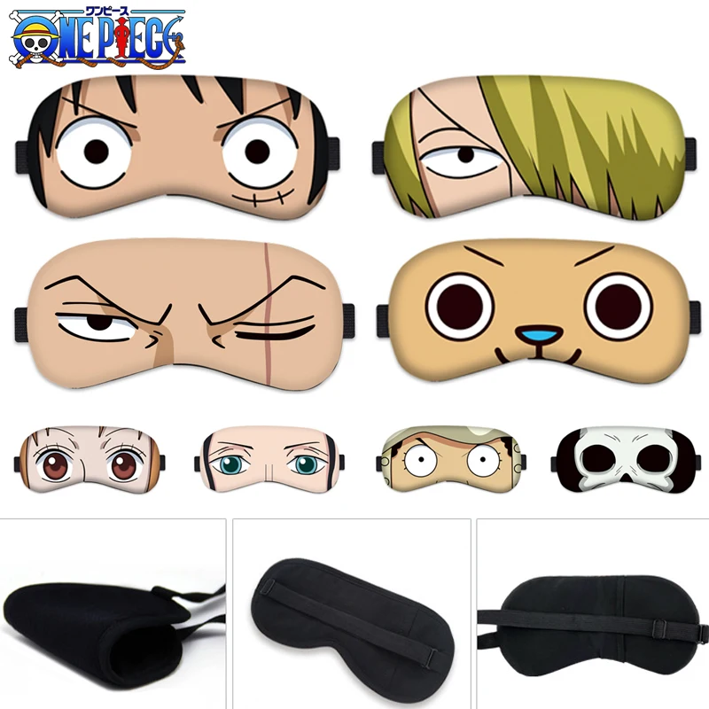 Uma peça máscara de olho dos desenhos animados sono olho remendo portátil viagem relaxar eyepatch almoço break olhos capa escudo ferramentas cuidados com os olhos presentes