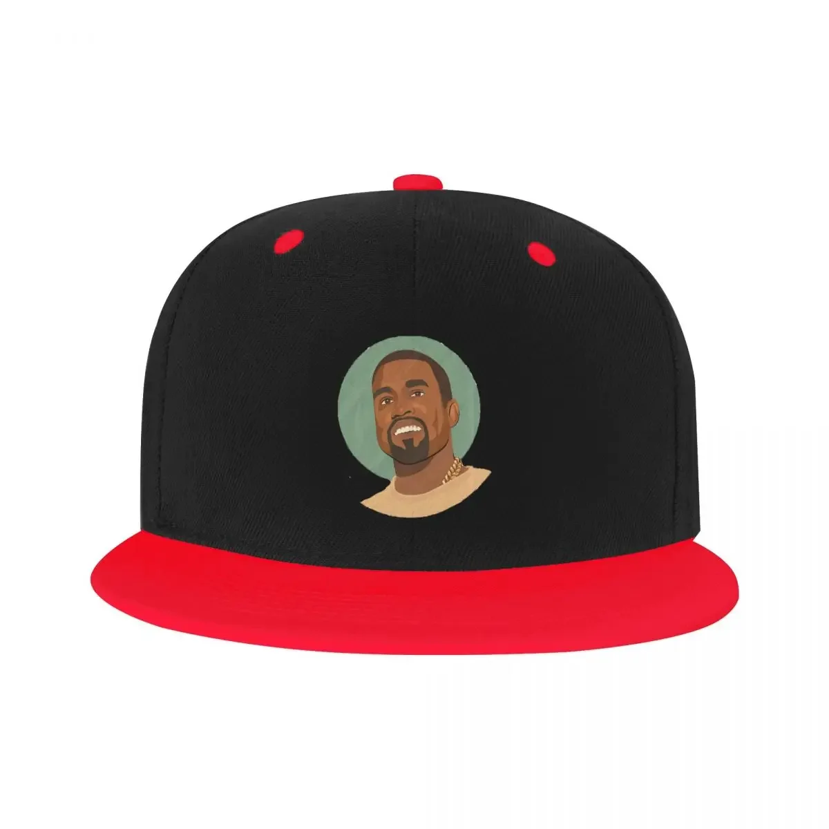 Punk Unisex Kanye West Head Cartoon Art Baseball Cap Adult Adjustable Hip Hop Hat Women Men Outdoor