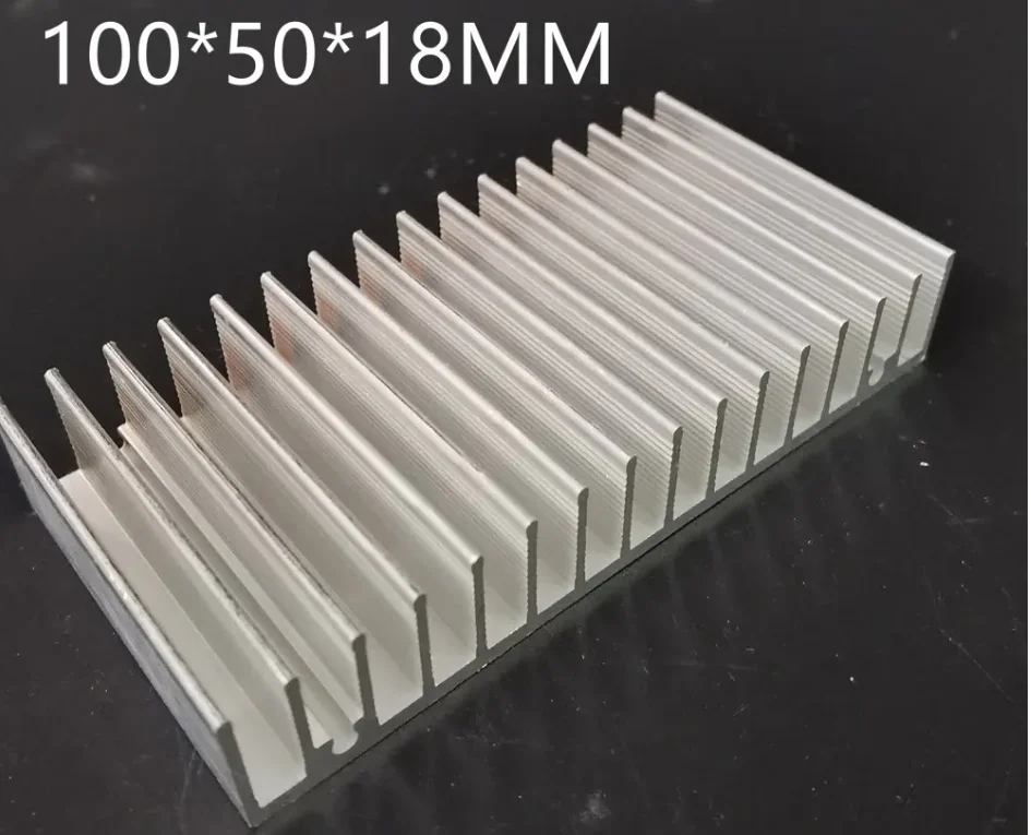 5pcs 100*18*L50MM Aluminum Heatsink Cooling Pad For High Power LED IC Chip Cooler Radiator Heat Sink for LED COB Light