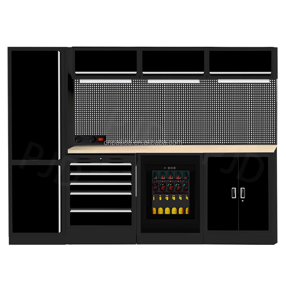 Multifunctional Heavy Duty Combination Cabinet Powder Coating Adjustable Shelves Lockable Drawers-Customizable Dimensions
