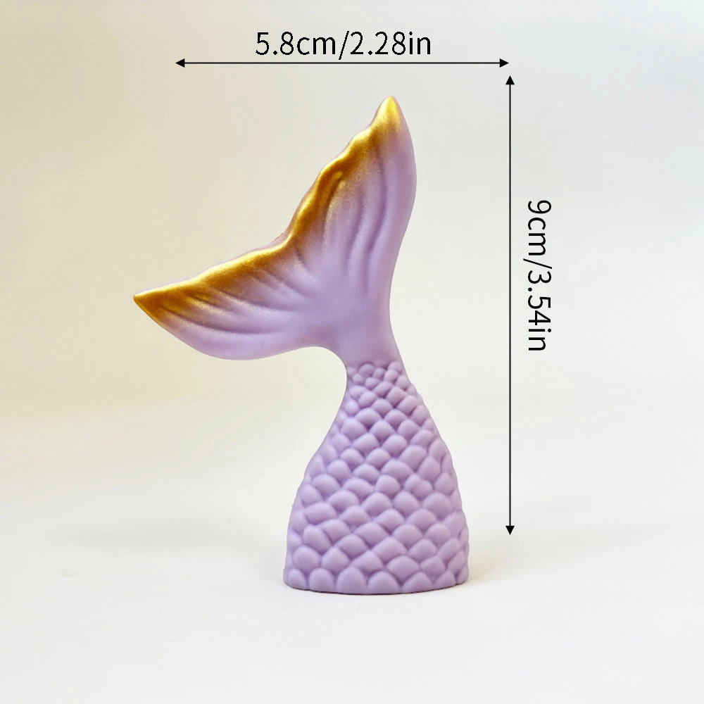 Meerjungfrau Kuchen Topper Regenbogen Schwanz Shell Schloss Tisch Ornamente Prinzessin Mädchen Baby Party Liefert Seestern Auto Kuchen Dekorationen – Detail 37