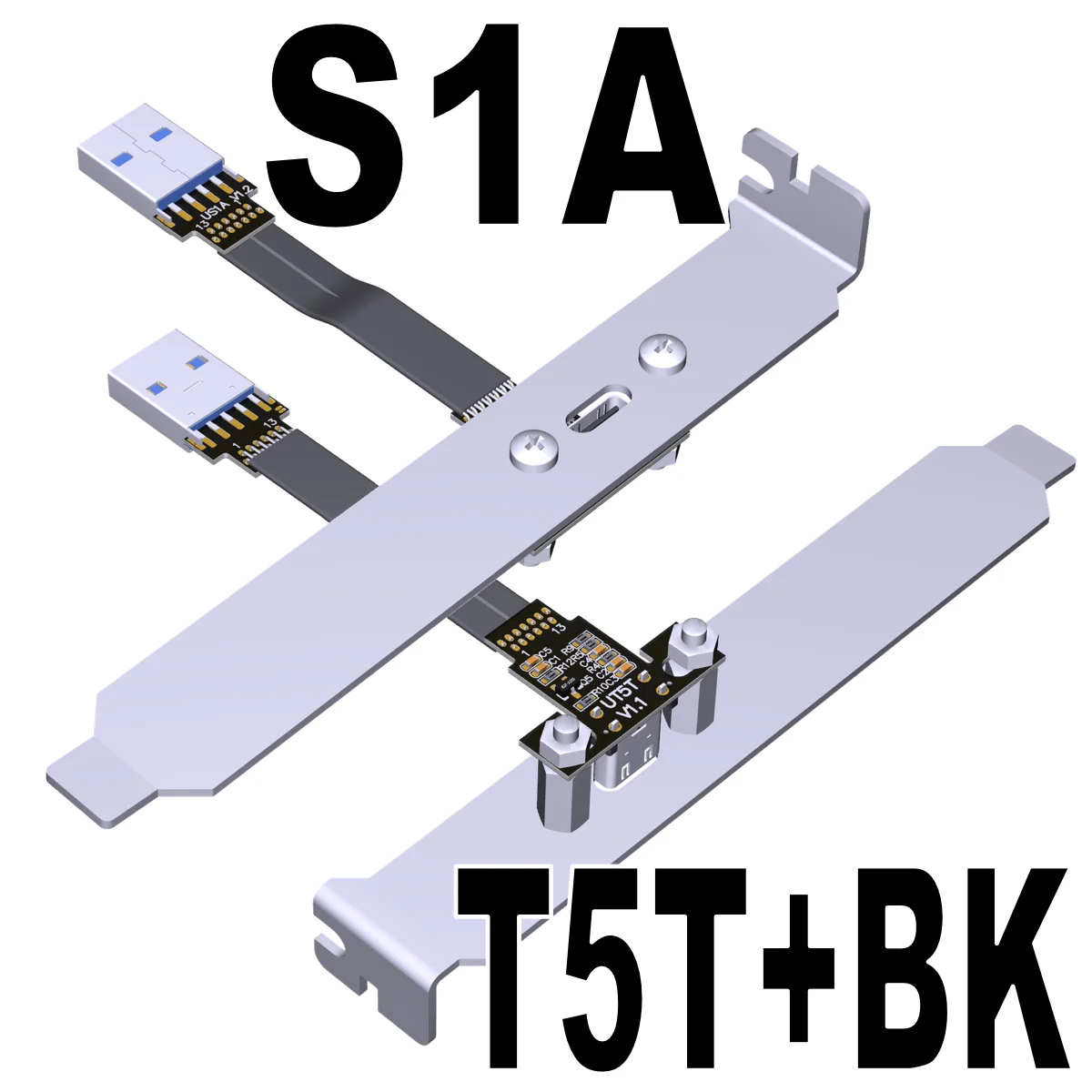 

ADT USB3.1 male to female flat chassis custom extension cable A female to C male type-c angle factory direct sales