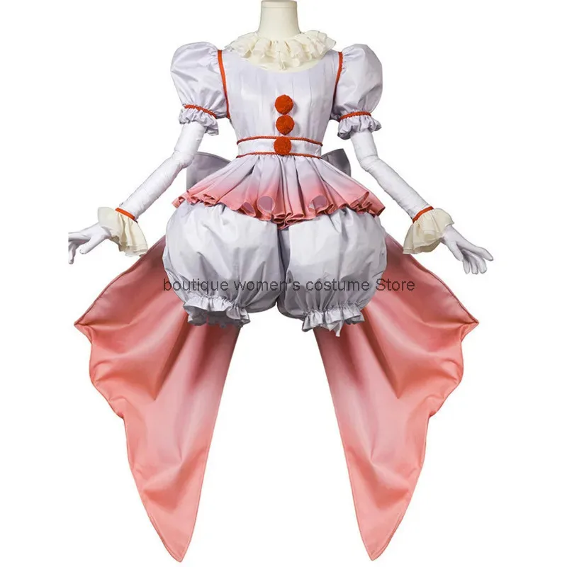 

Cos Girl Performance Dress Straight Clown Comes Back Horror Girl Cos Costume Halloween Costume Clown Cosplay C
