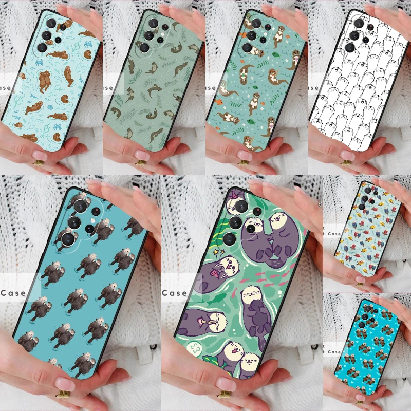 Animal otter Phone Cover Case for Samsung Galaxy S26 Ultra S20 FE Note 10 S24 S23 S21 S25 Plus S22