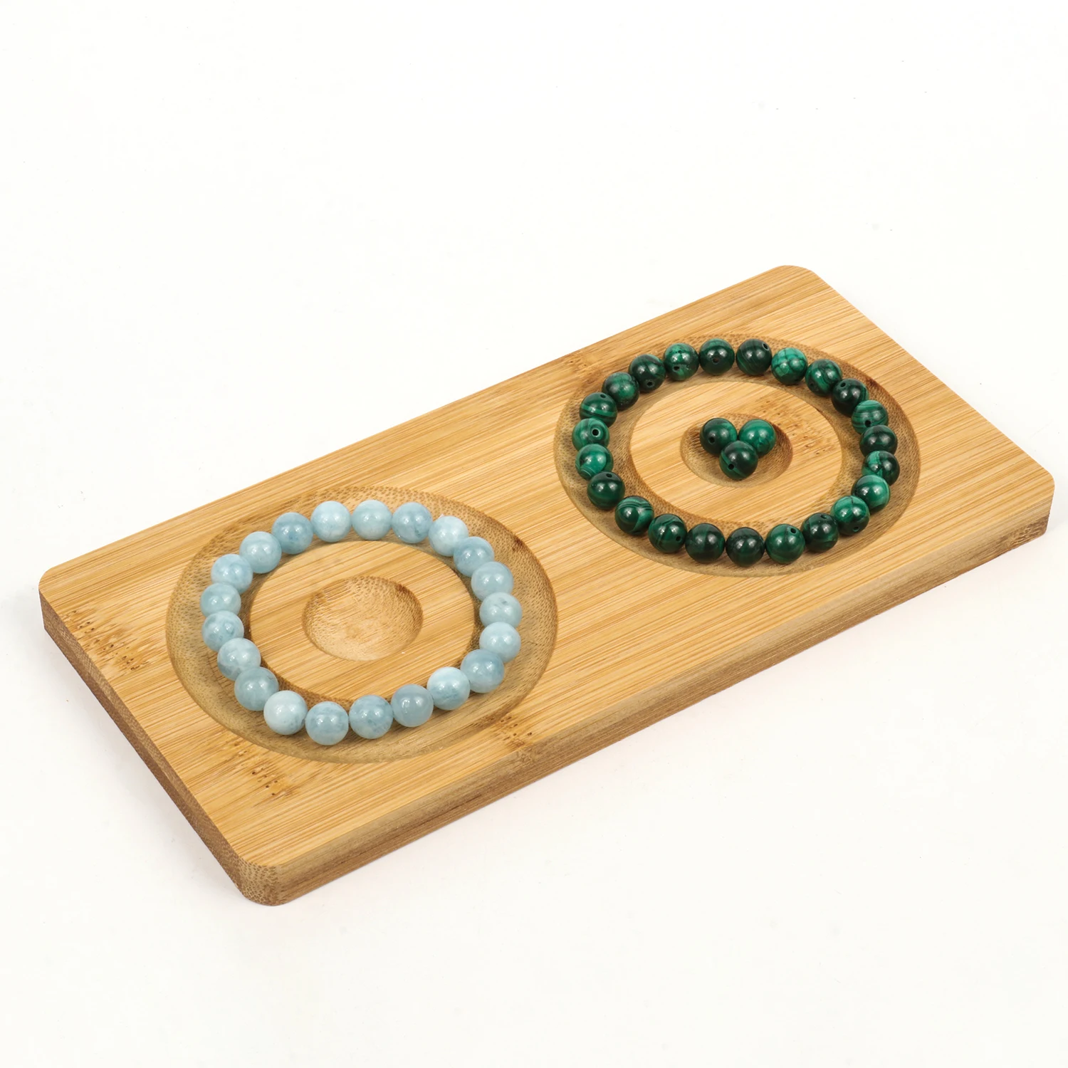 1PCS A+ Bamboo Bead Board Wood Jewelry Making Measuring Tool for DIY Bracelet Necklace Accessories Showcase Organizer Tray Craft