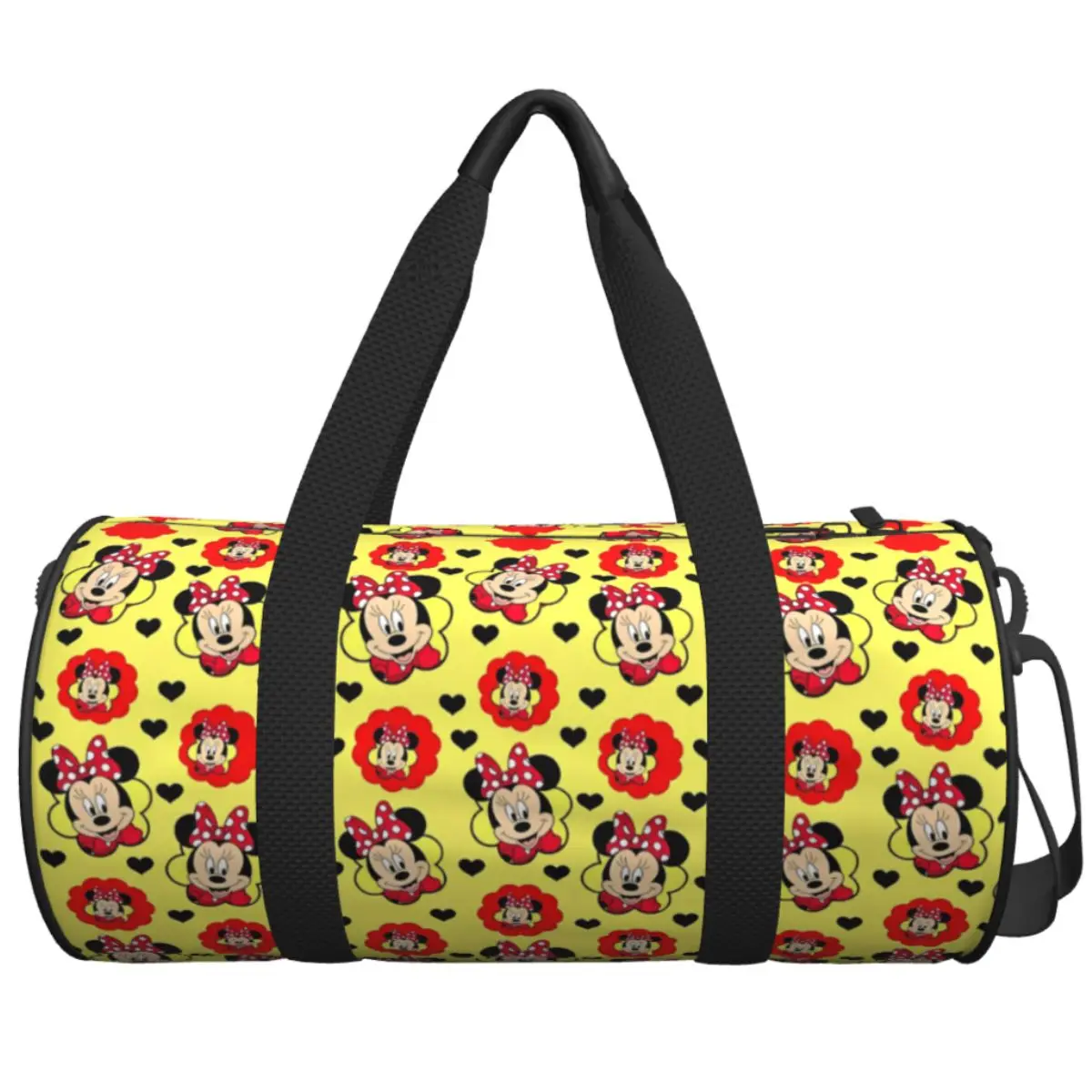 Men Women Travel Bag Mickey Mouse Doodle Graffiti Gym Bag Large Portable Printed Handbag Novelty Luggage Sports Bag