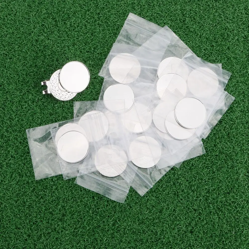 Ayuda para entrenamiento de Golf, herramienta deportiva de 25mm, marcadores de posición de pelotas de Golf de Metal, Clip para sombrero de Golf, marcadores de pelota de Golf, Clips para gorra de visera de Golf, 1 ud.