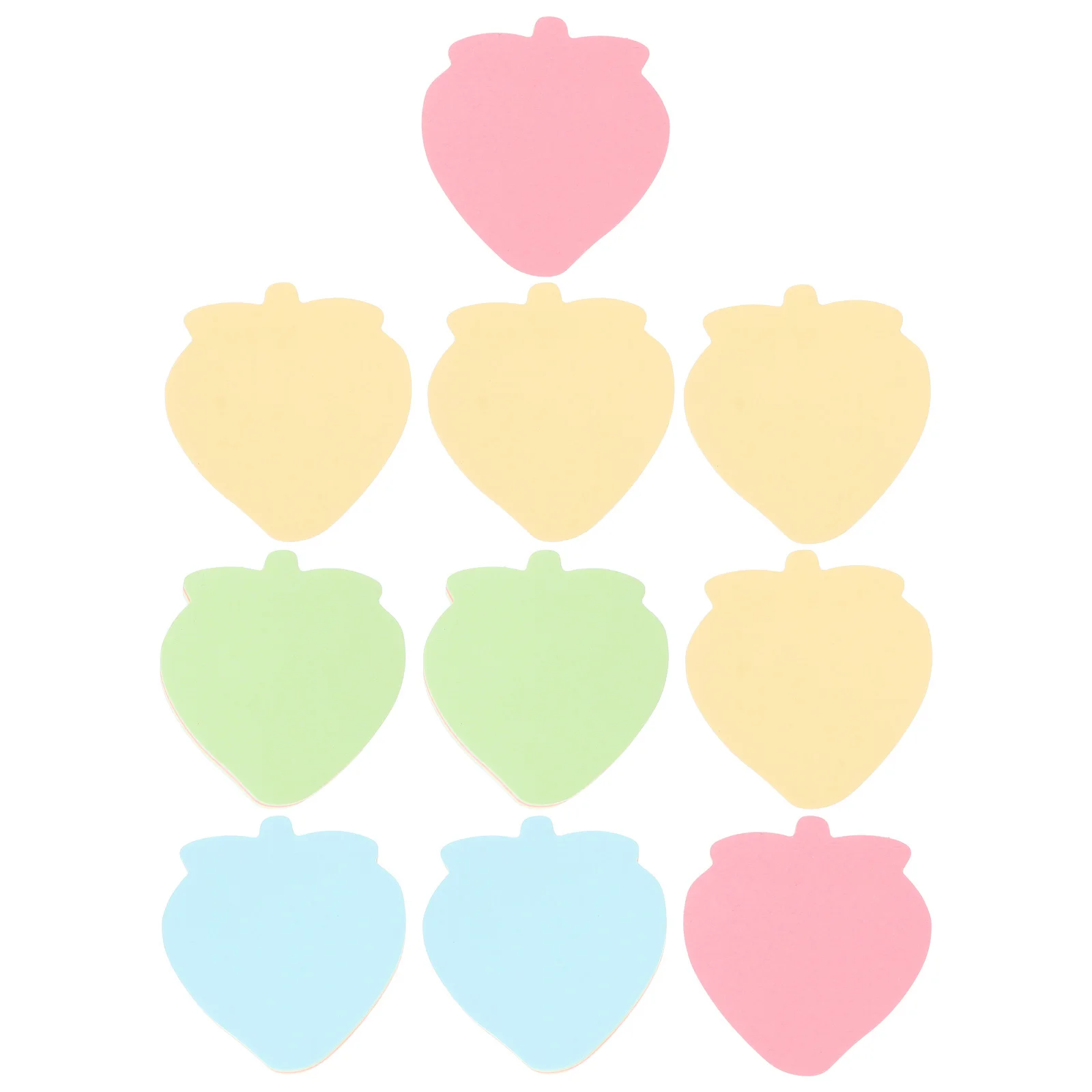 

10Pcs Tearable Office Memo Pads Self Stick Notes for Writing Marking Recording School Office Refrigerator Desk