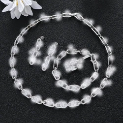 Luxury Choker Earring Bracelet Set Full Cubic Zircon Tennis Chain Dubai Women Party Jewelry S412