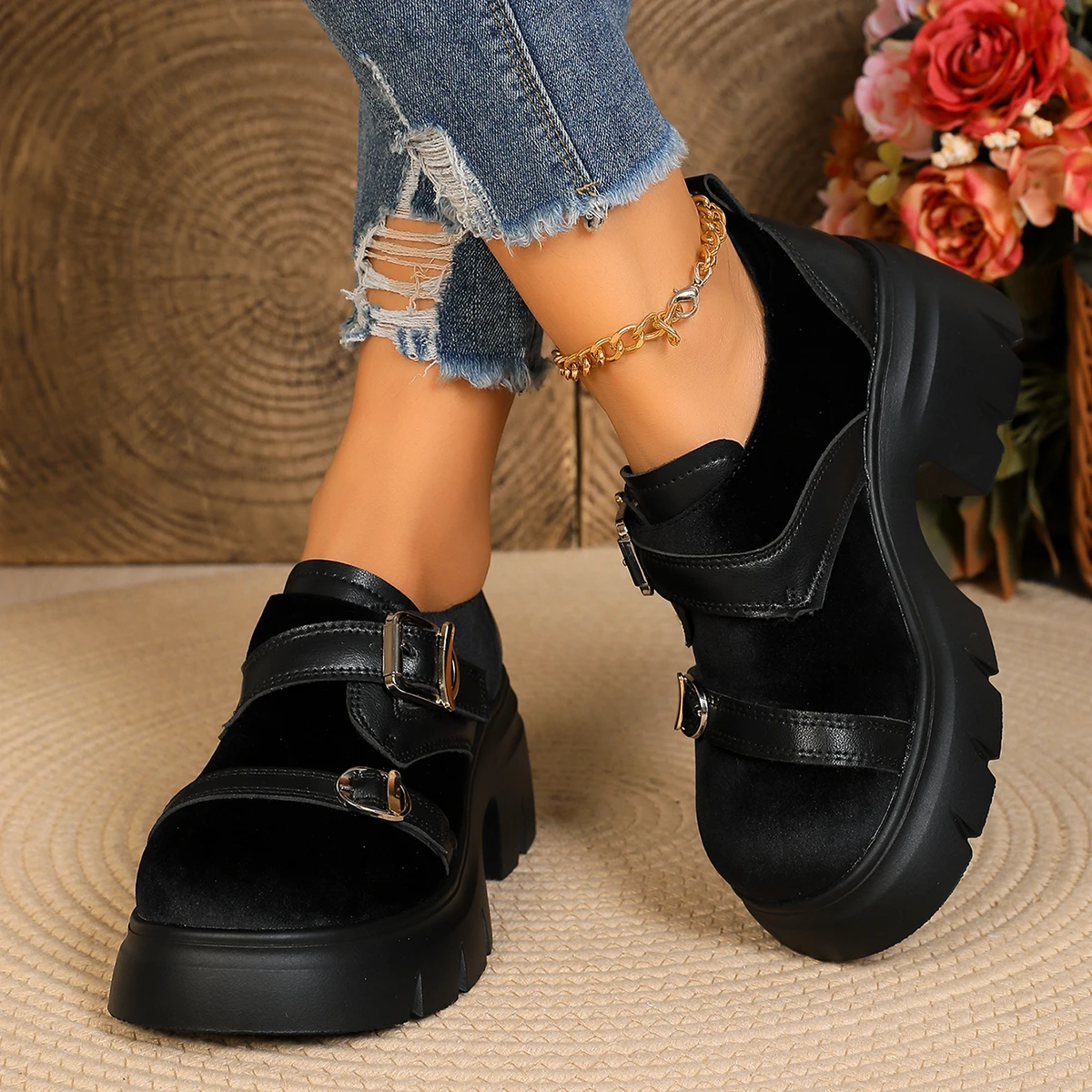 Sapatos Mary Jane com fivela d - Womens Heels avaliação e preço