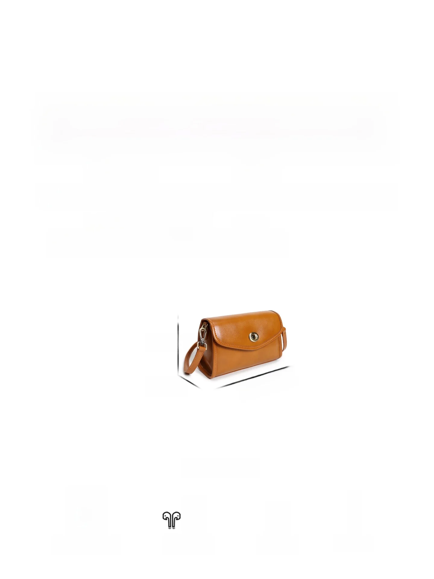 

NACI Vintage Tanned Leather Small Square Crossbody Bag Soft oulder Commuter Envelope Bag Retro Sle Casual ex Bag