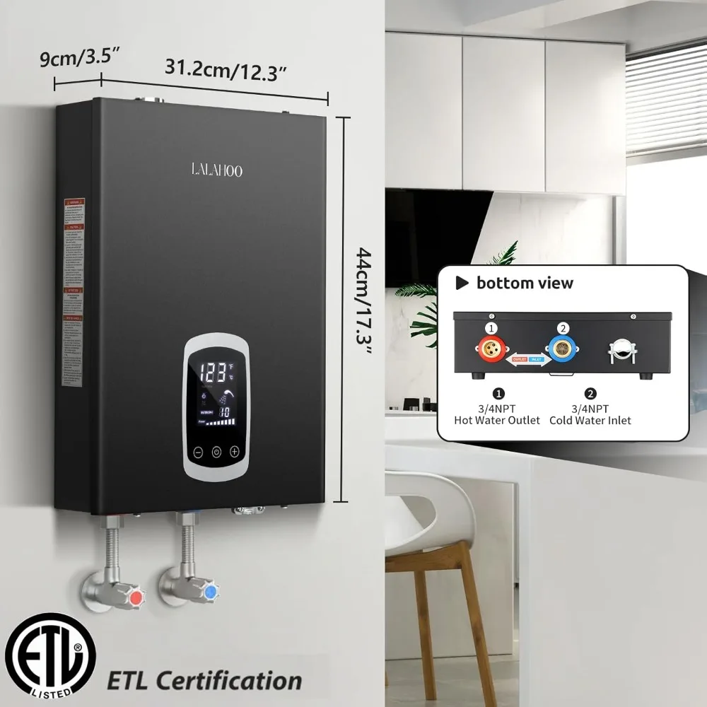 

Tankless Water Heater Electric,18kW 240V,Self Modulates To Save Energy , for Shower with LED Display,Instant Hot Water Heater