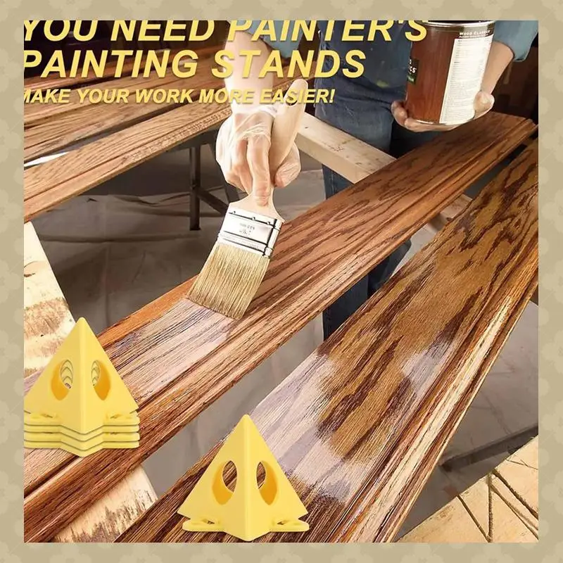 

AB45 80Pcs Pyramid Stands, Painters Pyramids, Painter's Painting Stands Pyramids, Mini Cone Paint Stands For Cabinet Paint
