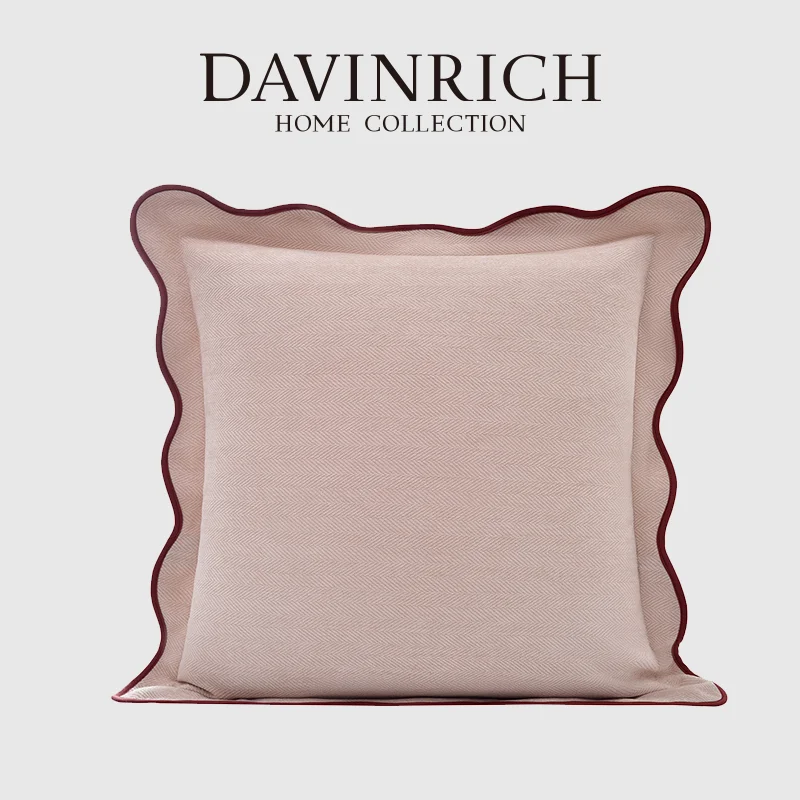 davinrich-dusky-pink-scalloped-throw-pillow-cover-luxury-textured-double-stitch-square-cushion-case-for-girls-kids-room-boudoir
