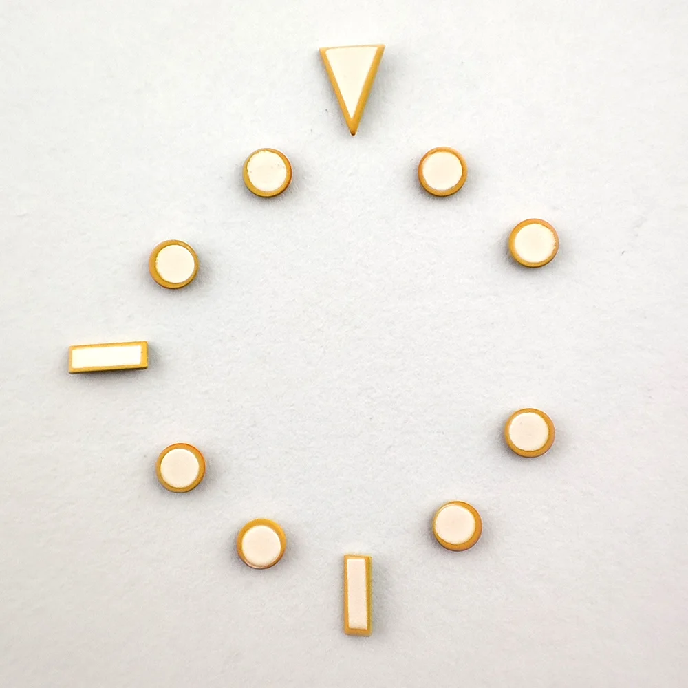 Orange White Watch Dial Hour Index Green/Blue Luminous Watch Hour Indices Hour Maker Pin Watch Parts Diving Watch Dial Index