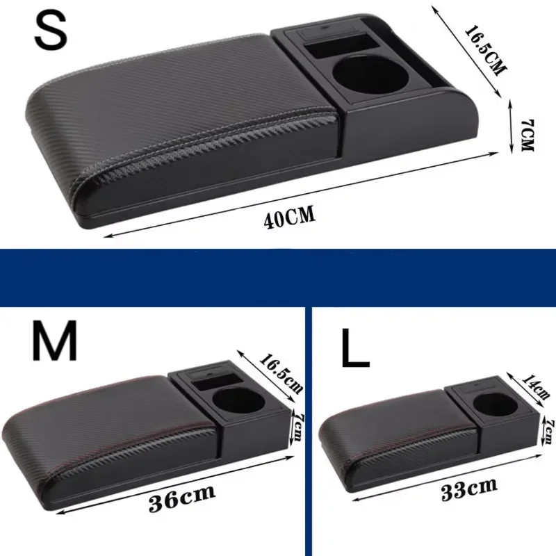 High Quality Leather Car Center Console Armrest Box Modified Storage Organizer Elbow Rest Pad Cover