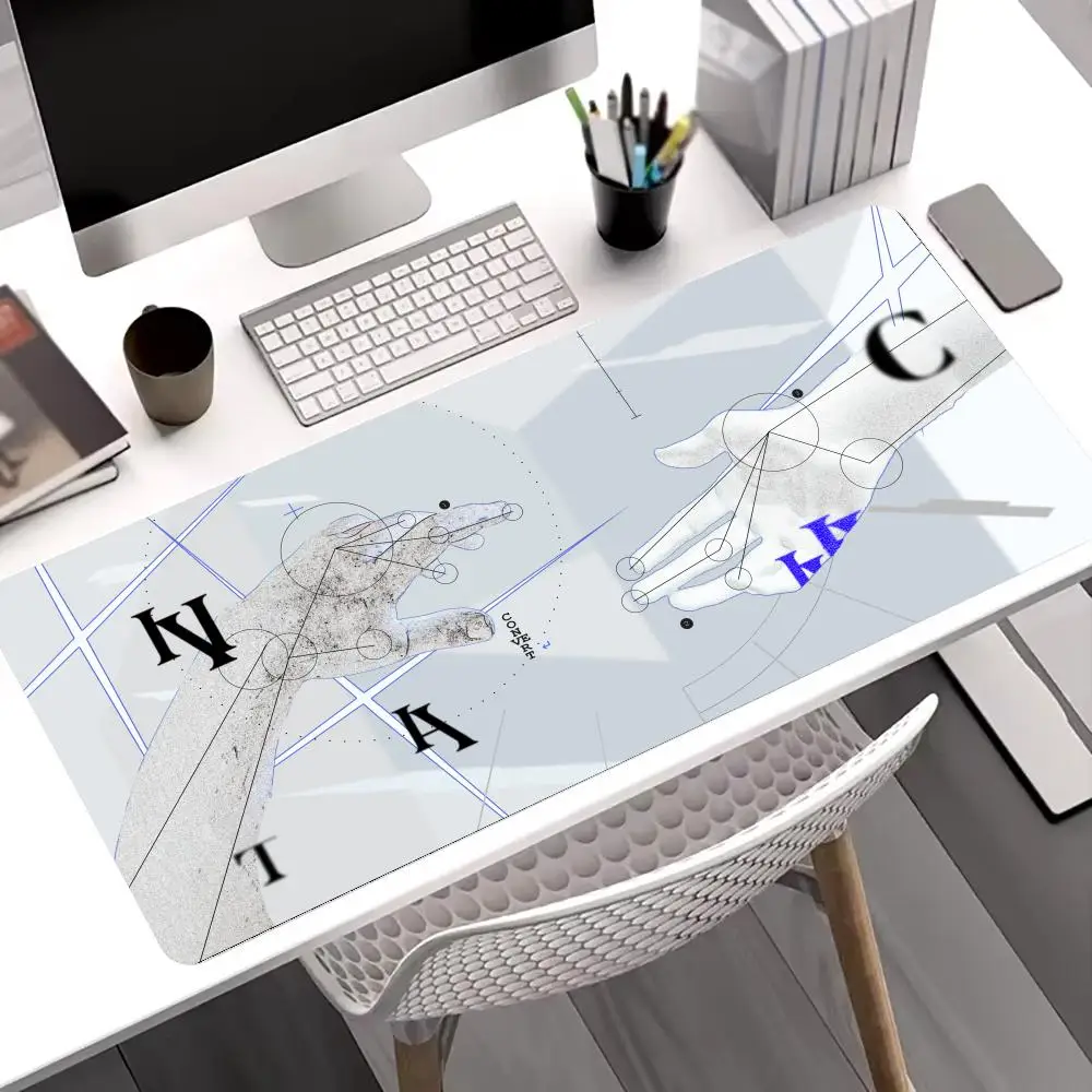 

New Hand god Mouse Pad Large Gaming Non-slip Seamed Edge Extended Pads Mousepads Office Accessories Laptop Tablet Mat PC Playmat