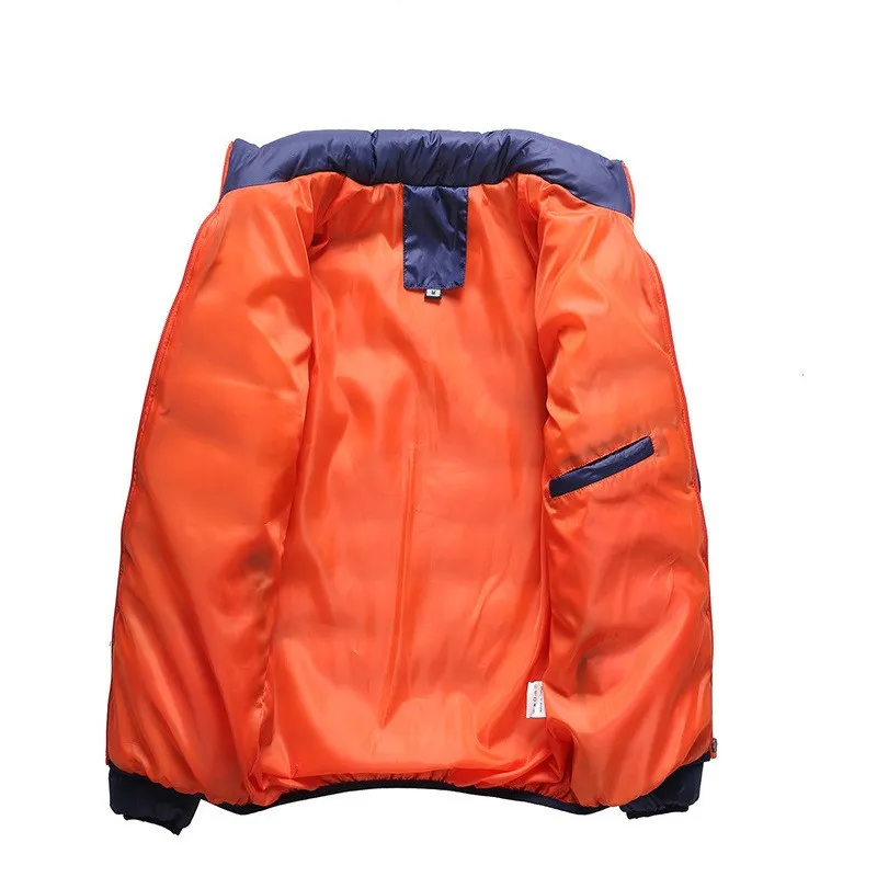 

Мужская повседневная куртка из хлопка с наполнителем, осенне-зимняя, больших размеров, с воротником-стойкой, модная мужская одежда, прямой подол, на молнии